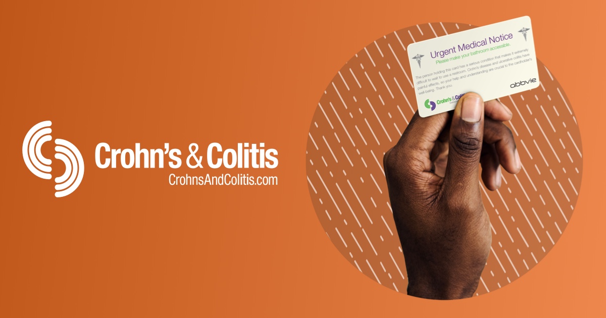 Restroom Request Card For Crohn s Disease Ulcerative Colitis